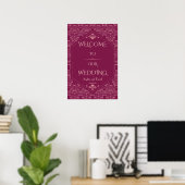 Charm Cooper Great Gatsby Wedding Willkommenszeich Poster (Heimbüro)