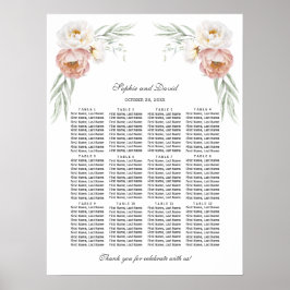 Charm Dusty Rose Blume Hochzeitssattel Poster