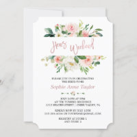 Charm Floral Rose Gold Bachelorette Wochenende Par
