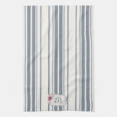 Charm Französischer Bauernhof Blau und Weiß Streif Geschirrtuch (Vertikal)