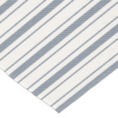 Charm Französischer Bauernhof Blau und Weiß Streif Großer Tischläufer (Ecke)