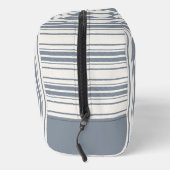 Charm Französischer Bauernhof Blau und Weiß Streif Waschbeutel (Rechts)