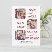 Charm Fun farbenfroh Drei Fotos Weihnachten (Stehend Vorderseite)