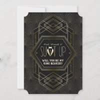 Charm Gold Great Gatsby Wedding Be My Ring Bearer