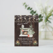 Charm haben wir verschoben Winterurlaub Stimmung Einladung (Stehend Vorderseite)