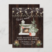 Charm haben wir verschoben Winterurlaub Stimmung Einladung (Vorne/Hinten)