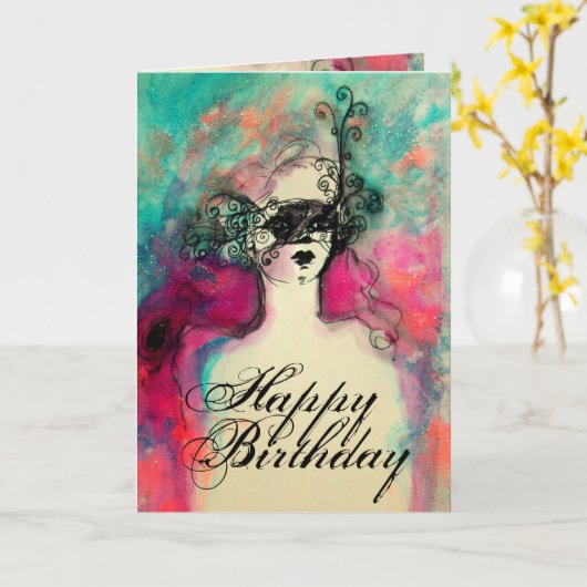 CHARM / Happy Birthday Karte (Gelbe Blume)