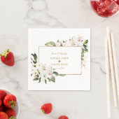 Charm Imperial Lilies Gold 1. Geburtstag Taufe Serviette (Beispiel)