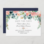 Charm Lavender Lila Blumenblüte Save the Date (Vorne/Hinten)