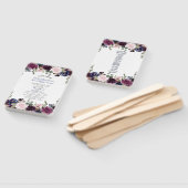 Charm Lavender Navy Blue Floral Bloom Programm Fächer (Non-assembled)