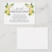 Charm Lemon Frucht Blume Babydusche Details Begleitkarte (Vorne/Hinten)