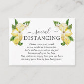 Charm Lemon Frucht Blume Babydusche Details Begleitkarte (Vorderseite)