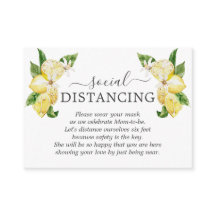 Charm Lemon Frucht Blume Babydusche Details