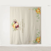 Charm Little Pumpkin Erntedank Kinderdusche Wandteppich (Vorderseite)