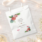 Charm Luau Flamingo Tropical Floral DANK Geschenktütchen (Ausgeschnitten)