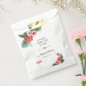Charm Luau Flamingo Tropical Floral DANK Geschenktütchen (Versiegelt)