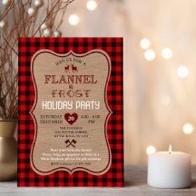 Charm Lumberjack Flannel und Frost Feiertage Party
