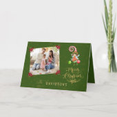 Charm Merry Christmas Fairy Family Foto Karte (Vorderseite)