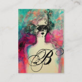 CHARM MONOGRAM Eggshell Visitenkarte (Rückseite)