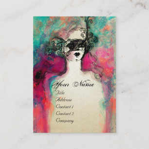 CHARM MONOGRAM Gold Metall Visitenkarte