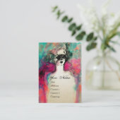 CHARM MONOGRAM Gold Metall Visitenkarte (Stehend Vorderseite)