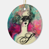 CHARM MONOGRAM KERAMIKORNAMENT (Links)