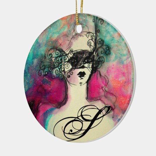 CHARM MONOGRAM KERAMIKORNAMENT (Links)