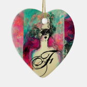 CHARM MONOGRAM KERAMIKORNAMENT (Rechts)