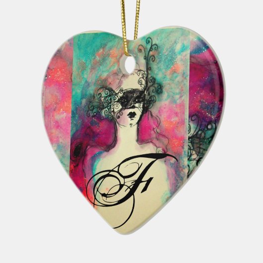 CHARM MONOGRAM KERAMIKORNAMENT (Links)