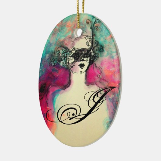 CHARM MONOGRAM KERAMIKORNAMENT (Links)