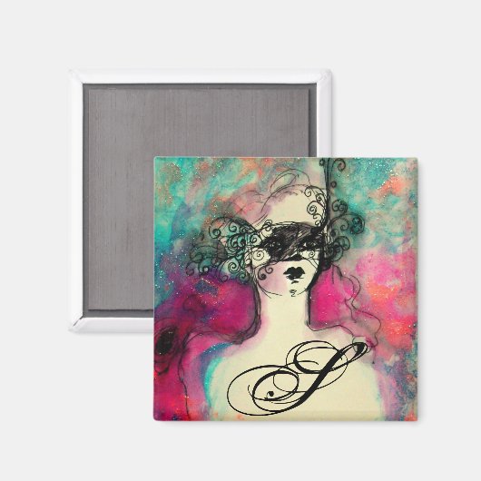 CHARM MONOGRAM MAGNET (Vorderseite/Rückseite)