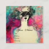 CHARM MONOGRAM / Mysteriöse Schönheit Quadratische Visitenkarte (Vorderseite)