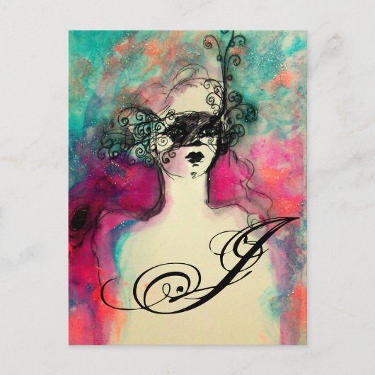 CHARM MONOGRAM POSTKARTE (Vorderseite)