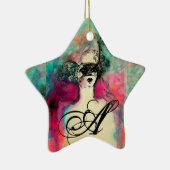 CHARM MONOGRAM, Stern Keramik Ornament (Rechts)