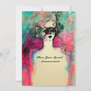 CHARM MONOGRAM , Sweet 16 Masquerade Party Einladung