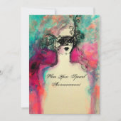 CHARM MONOGRAM , Sweet 16 Masquerade Party Einladung (Vorderseite)