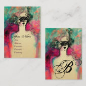 CHARM MONOGRAM VISITENKARTE (Vorne/Hinten)