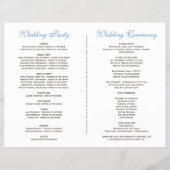 Charm Navy Blue Blush Blume Bloom Programm Flyer (Hinten)