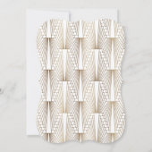 Charm Old Hollywood White Great Gatsby New Year Einladung (Rückseite)