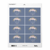 Charm Pink Floral Dusty Blue Wedding (Vorne)