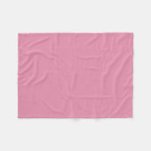 Charm Pink Upscale Solid Color Fleecedecke (Vorderseite (Horizontal))