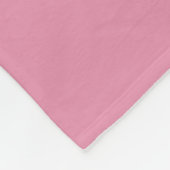 Charm Pink Upscale Solid Color Fleecedecke (Ecke)