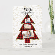 Charm Red Buffalo Gold Ihr Foto Frohe Weihnachten