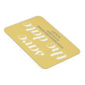 Charm Save the Date Magnet, Gelb Magnet (Rechte Seite)