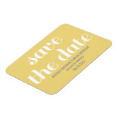 Charm Save the Date Magnet, Gelb Magnet (Linke Seite)