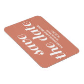 Charm Save the Date Magnet, Orange Magnet (Rechte Seite)