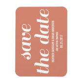 Charm Save the Date Magnet, Orange Magnet (Vertikal)