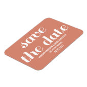 Charm Save the Date Magnet, Orange Magnet (Linke Seite)
