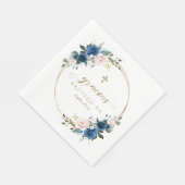 Charm Spanish Blush Blue Blues Girl del Malcantone Serviette (Ecke)