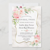 Charm Spring Garden Blumen Probe Abendessen Einladung (Vorderseite)